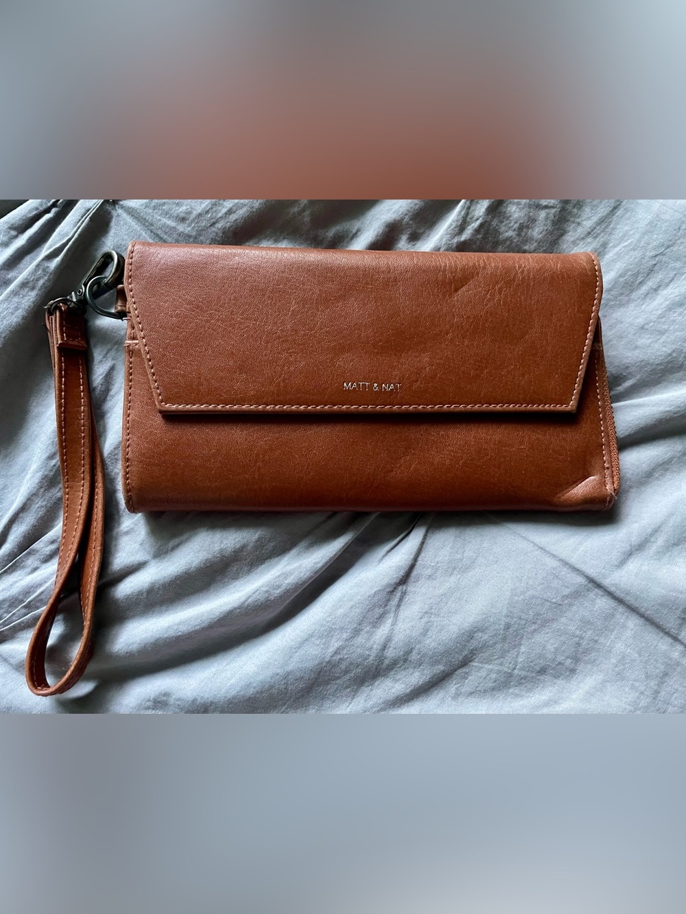 Matt & Nat Cloe Vegan Leather Wristlet/Clutch, Tan